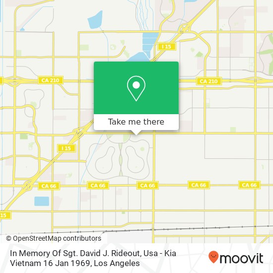 In Memory Of Sgt. David J. Rideout, Usa - Kia Vietnam 16 Jan 1969 map