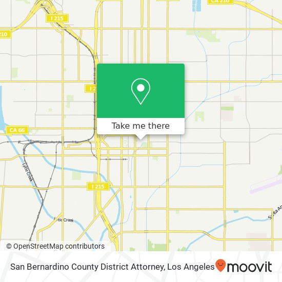 Mapa de San Bernardino County District Attorney