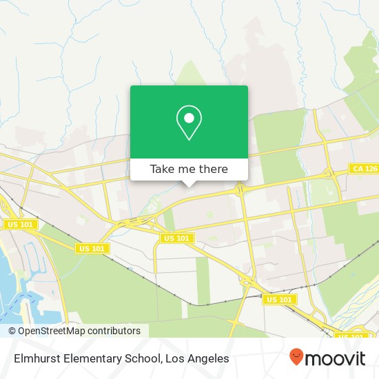Elmhurst Elementary School map