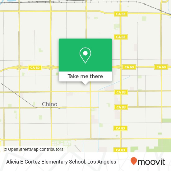 Mapa de Alicia E Cortez Elementary School