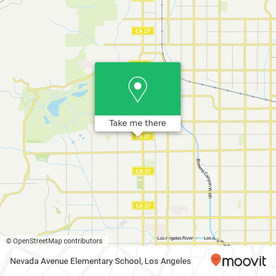 Mapa de Nevada Avenue Elementary School