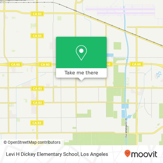 Levi H Dickey Elementary School map