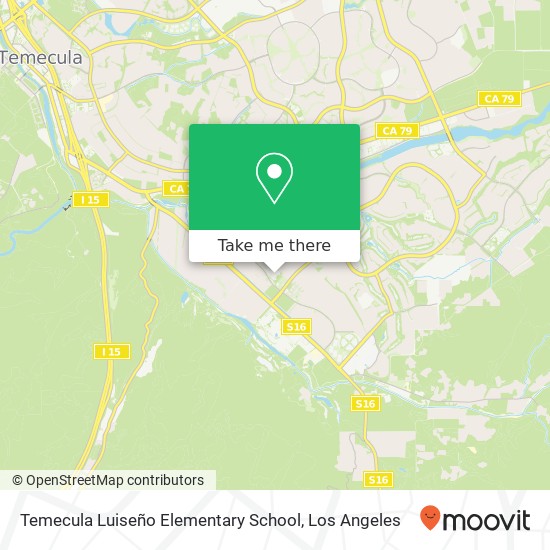 Temecula Luiseño Elementary School map