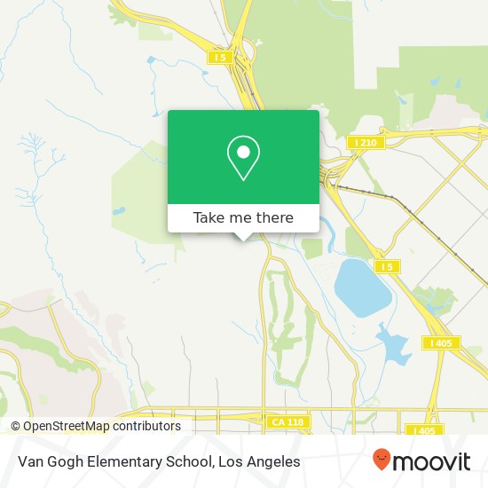Mapa de Van Gogh Elementary School