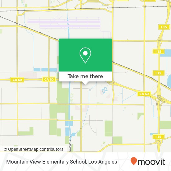 Mapa de Mountain View Elementary School