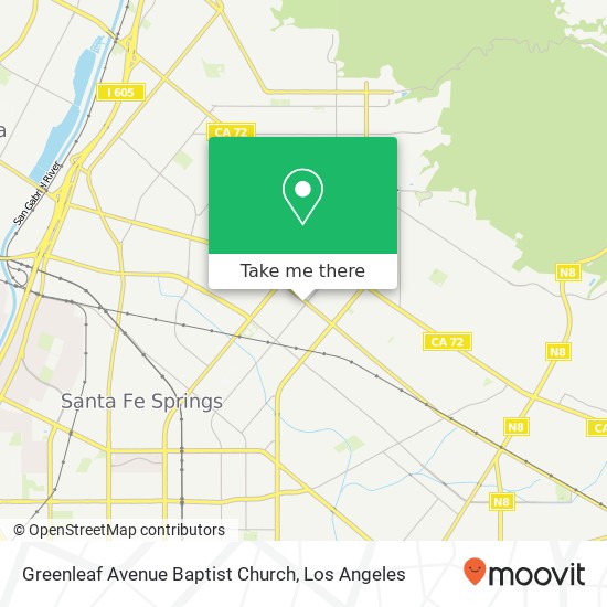 Mapa de Greenleaf Avenue Baptist Church