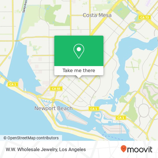 W.W. Wholesale Jewelry map