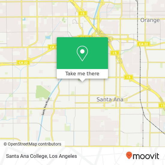 Santa Ana College map