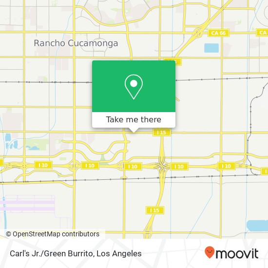 Mapa de Carl's Jr./Green Burrito