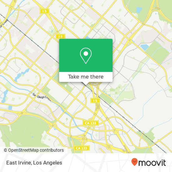 Mapa de East Irvine