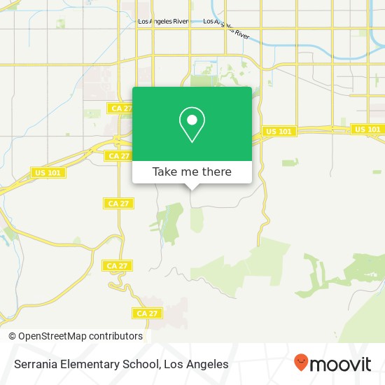 Mapa de Serrania Elementary School