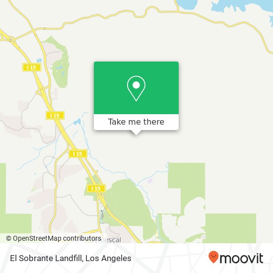 El Sobrante Landfill map