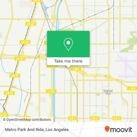 Mapa de Metro Park And Ride