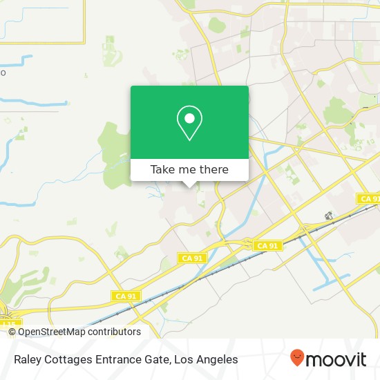 Raley Cottages Entrance Gate map