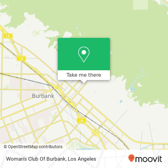 Mapa de Woman's Club Of Burbank