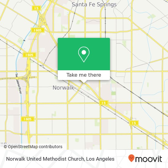 Mapa de Norwalk United Methodist Church