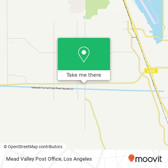 Mead Valley Post Office map