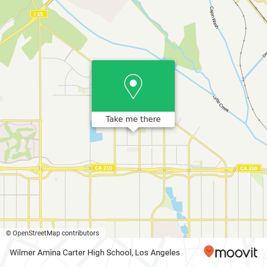 Wilmer Amina Carter High School map