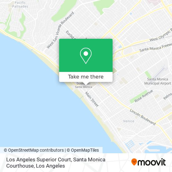 Los Angeles Superior Court, Santa Monica Courthouse map