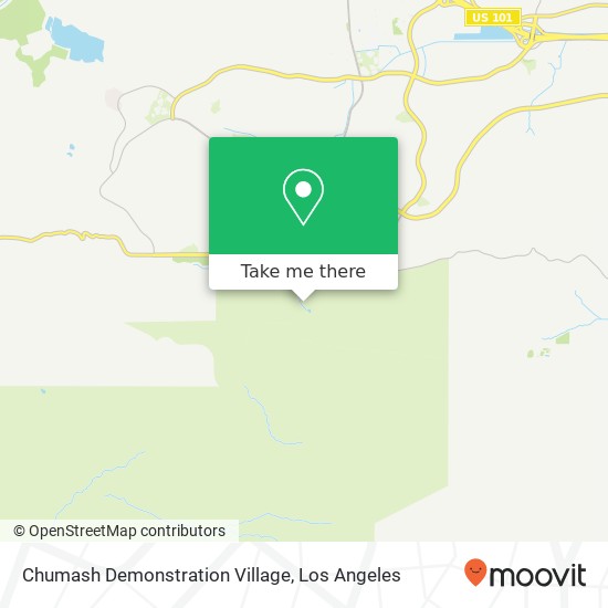 Mapa de Chumash Demonstration Village