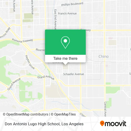 Don Antonio Lugo High School map