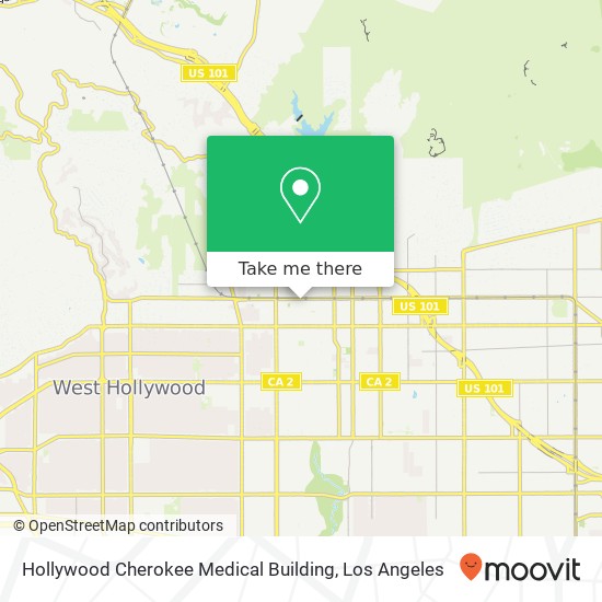 Hollywood Cherokee Medical Building map