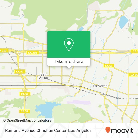 Ramona Avenue Christian Center map