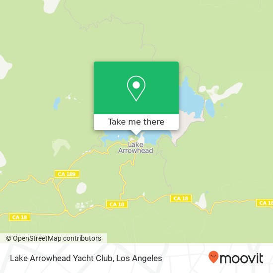 Lake Arrowhead Yacht Club map