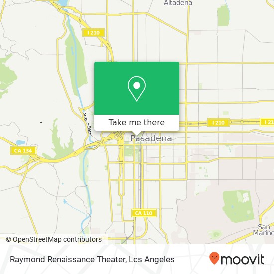 Raymond Renaissance Theater map