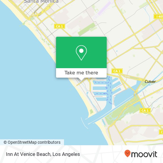 Inn At Venice Beach map