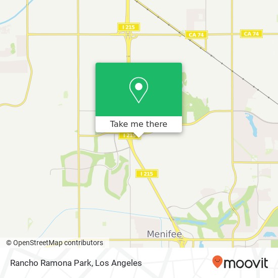 Rancho Ramona Park map