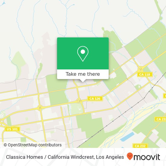 Classica Homes / California Windcrest map