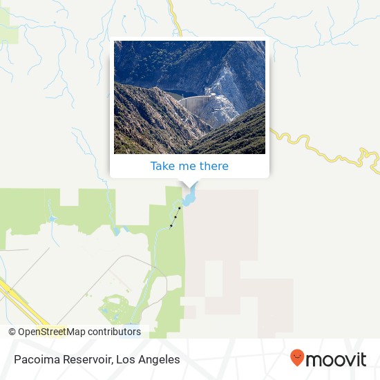 Pacoima Reservoir map