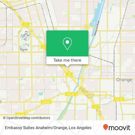 Embassy Suites  Anaheim/Orange map