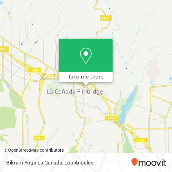 Mapa de Bikram Yoga La Canada