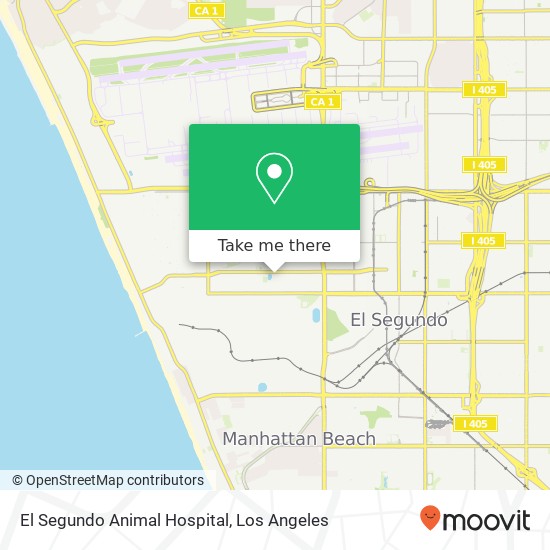 El Segundo Animal Hospital map