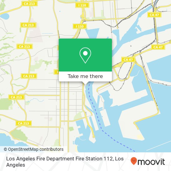 Mapa de Los Angeles Fire Department Fire Station 112