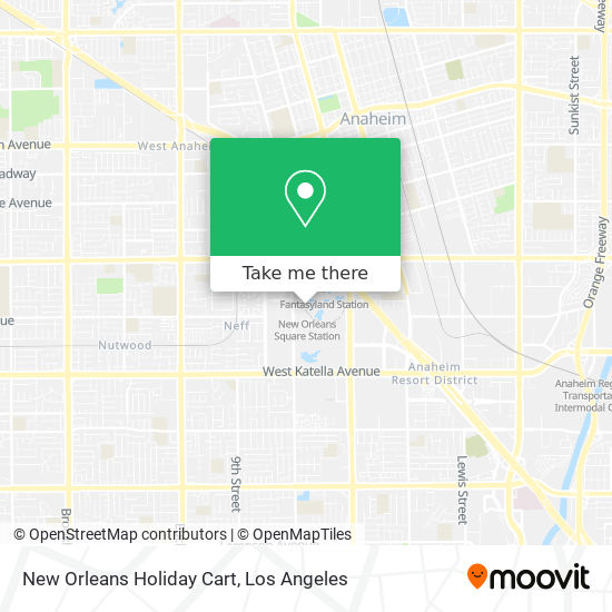 New Orleans Holiday Cart map