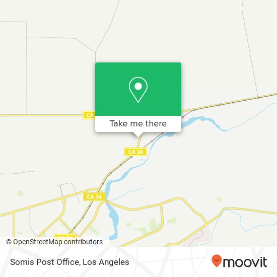 Somis Post Office map
