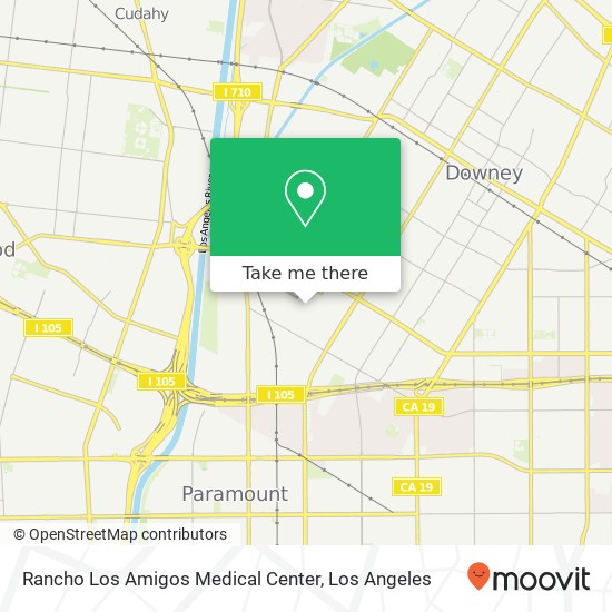 Mapa de Rancho Los Amigos Medical Center