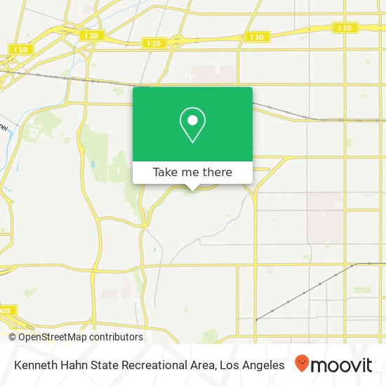 Kenneth Hahn State Recreational Area map