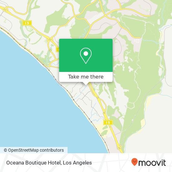 Oceana Boutique Hotel map