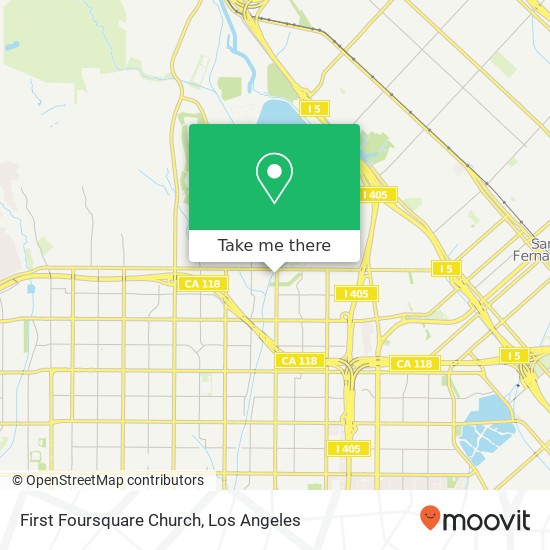 Mapa de First Foursquare Church