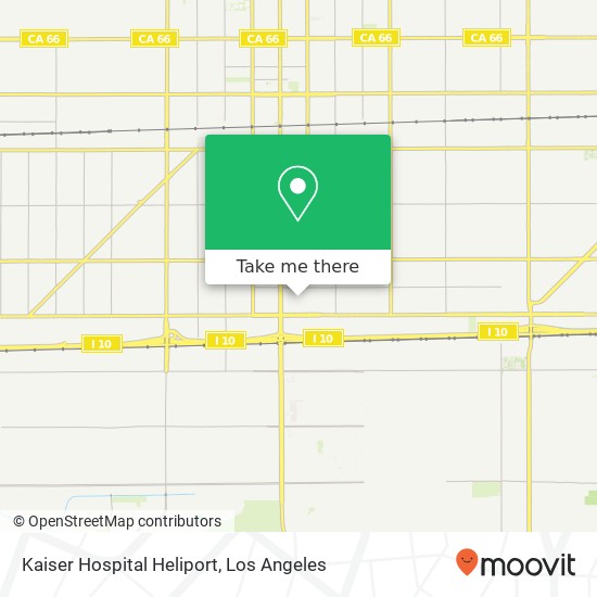 Mapa de Kaiser Hospital Heliport