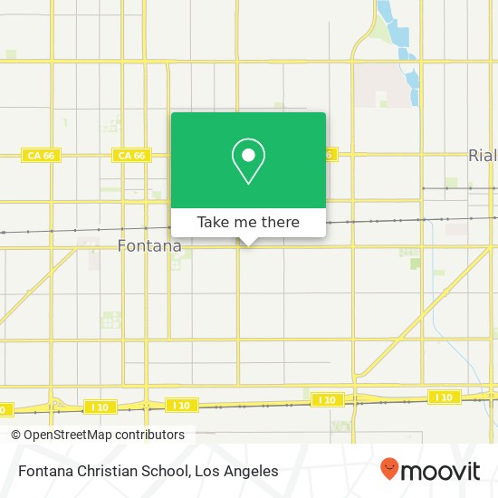 Fontana Christian School map