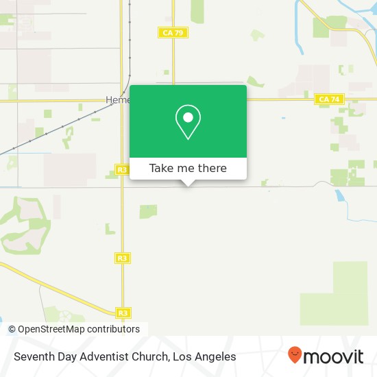 Seventh Day Adventist Church map