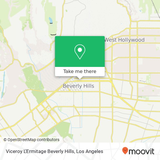 Mapa de Viceroy L'Ermitage Beverly Hills