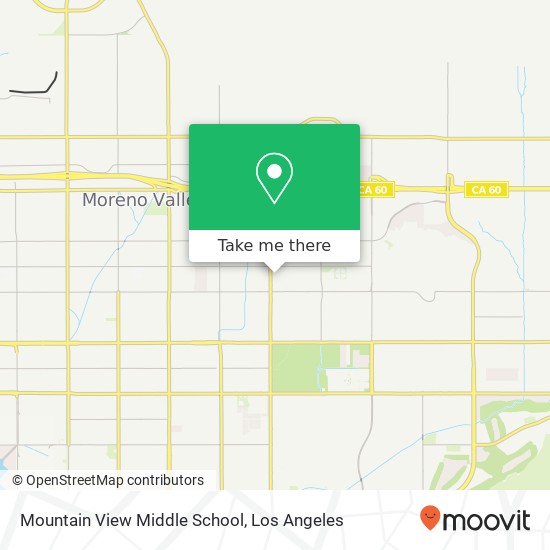 Mapa de Mountain View Middle School