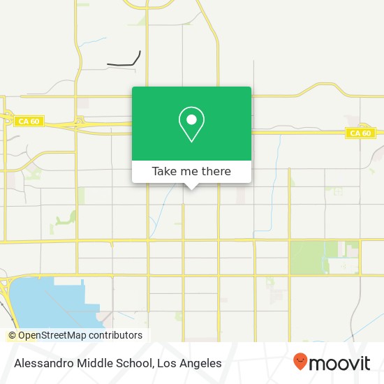 Alessandro Middle School map