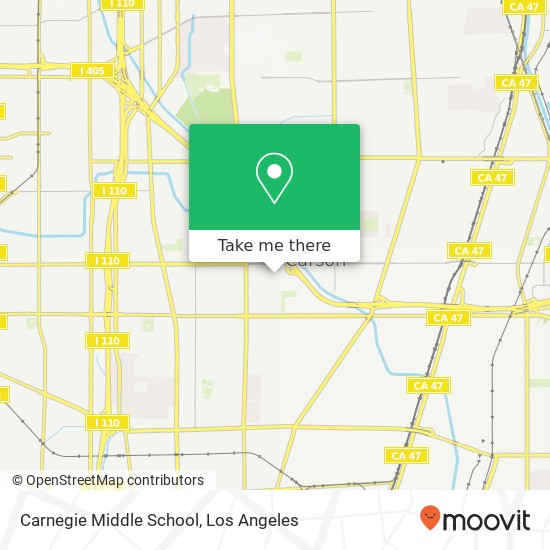 Mapa de Carnegie Middle School